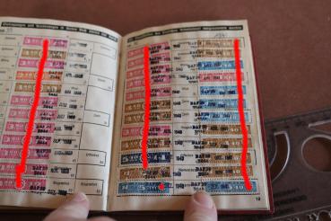 Mitgliedsbuch der Deutschen Arbeitsfront DAF eines Mannes aus Pfalz-Saar